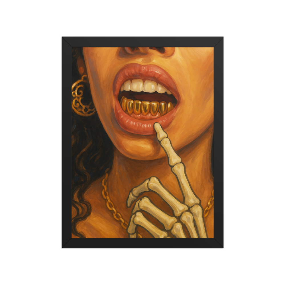 Golden Bite | Poster | Grillz Artwork