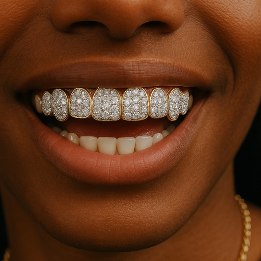 Diamond Grillz UK: Natural vs Lab vs Moissanite (Cost, Shine, Care)