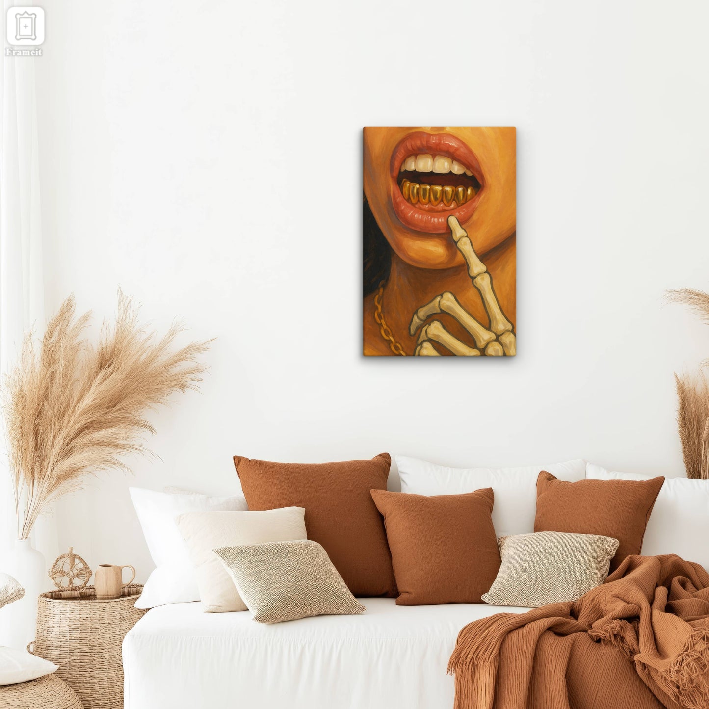 Golden Bite | Canvas | Grillz Artwork