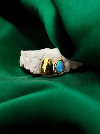 Opal + Solid Cap - Silver, Gold