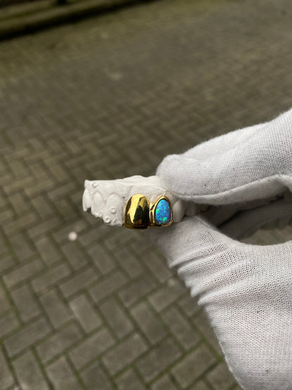 Opal + Solid Cap - Silver, Gold