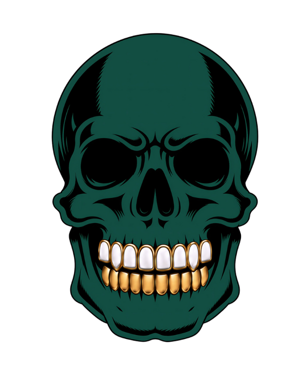 Green Skull Grillz