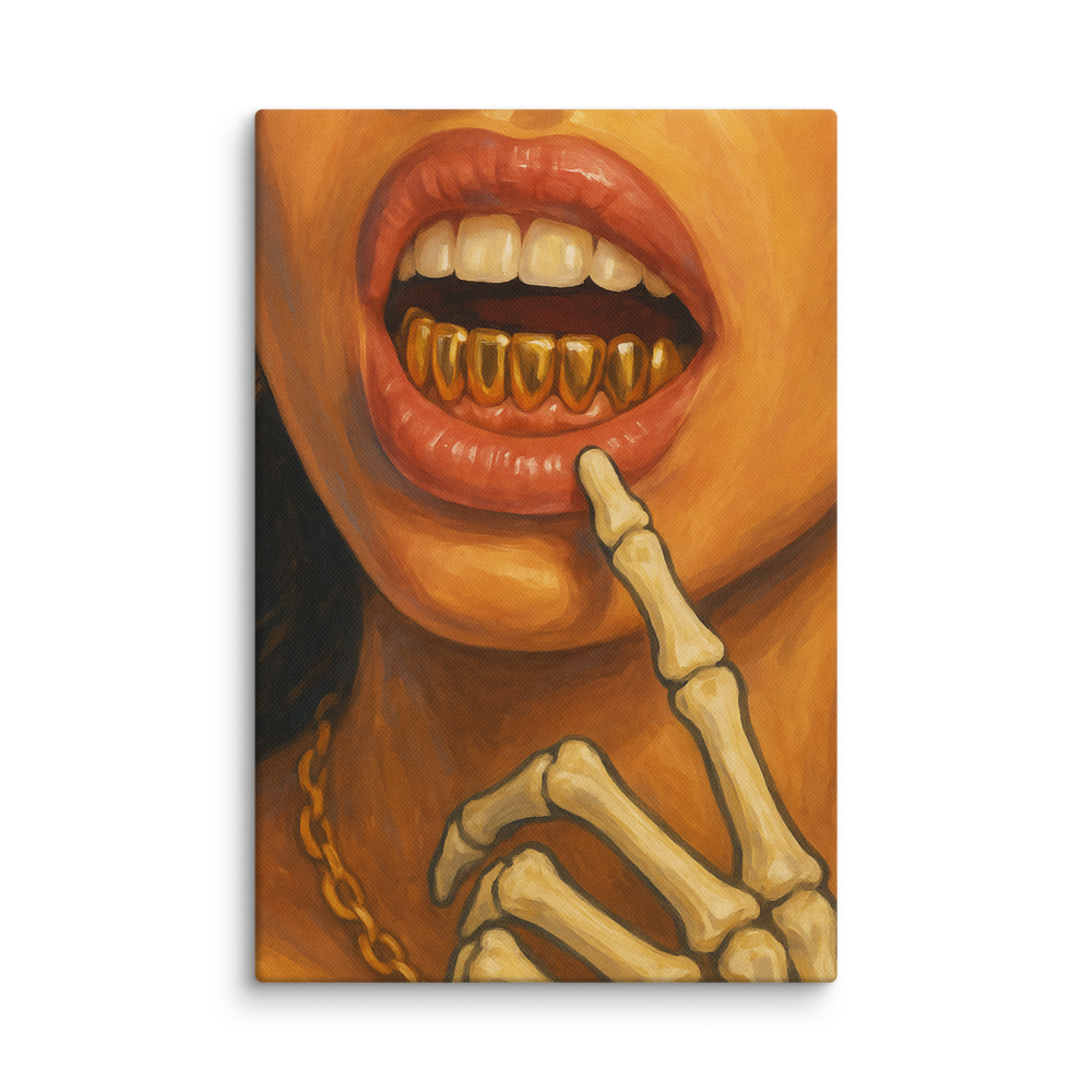 Golden Bite | Canvas | Grillz Artwork