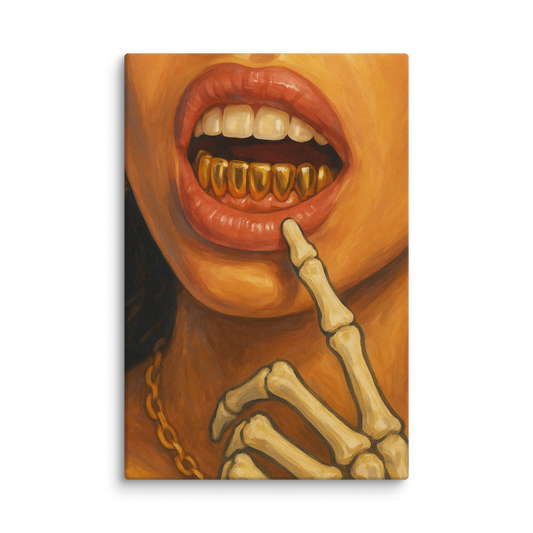 Golden Bite | Canvas | Grillz Artwork