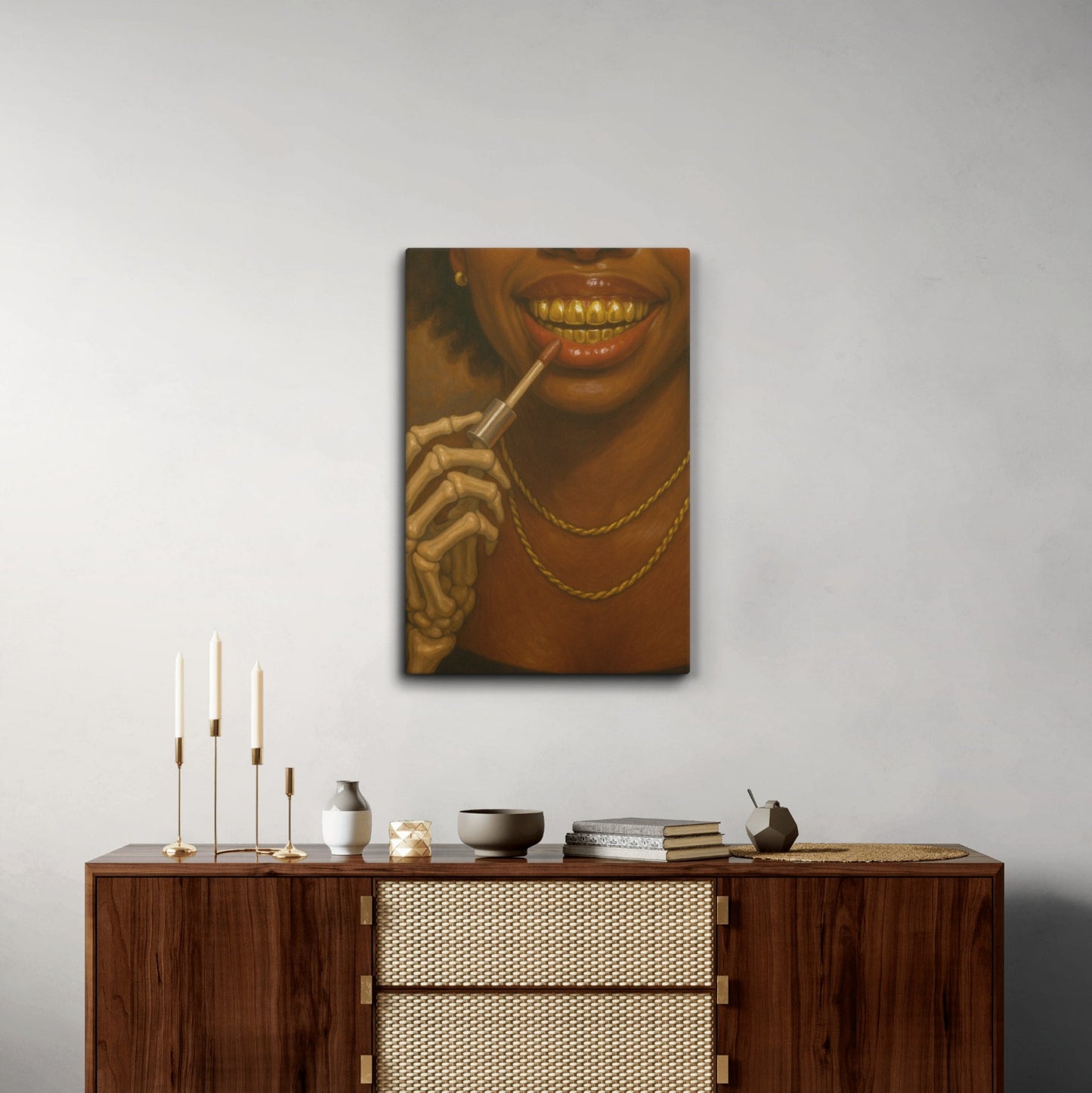 Golden Grin | Canvas | Grillz Artwork