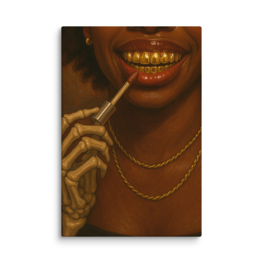 Golden Grin | Canvas | Grillz Artwork