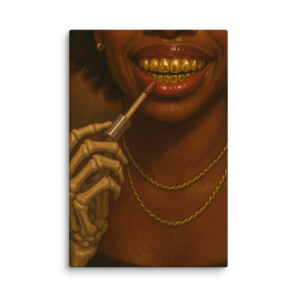 Golden Grin | Canvas | Grillz Artwork