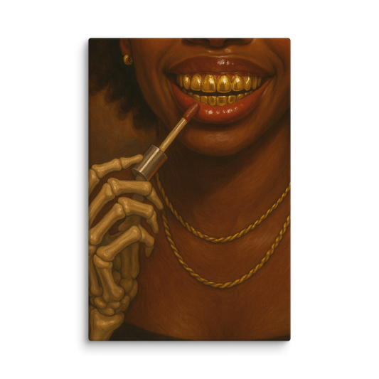 Golden Grin | Canvas | Grillz Artwork