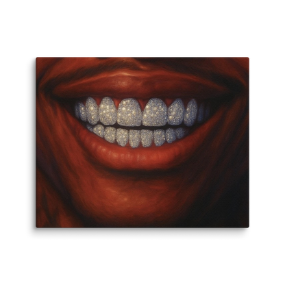 Diamond Smile | Canvas | Grillz Artwork