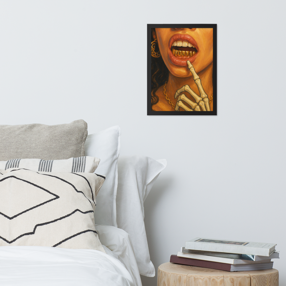 Golden Bite | Poster | Grillz Artwork