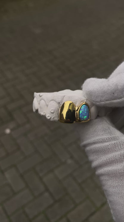 Opal + Solid Cap - Silver, Gold